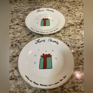 Christmas Plates - 2 Present Plates